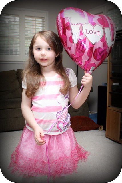 My Niece, Toady, on Valentine's Day