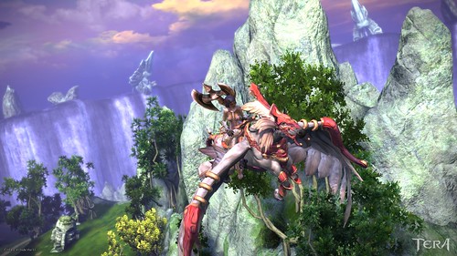 Pic of Tera character flying on a unicorn