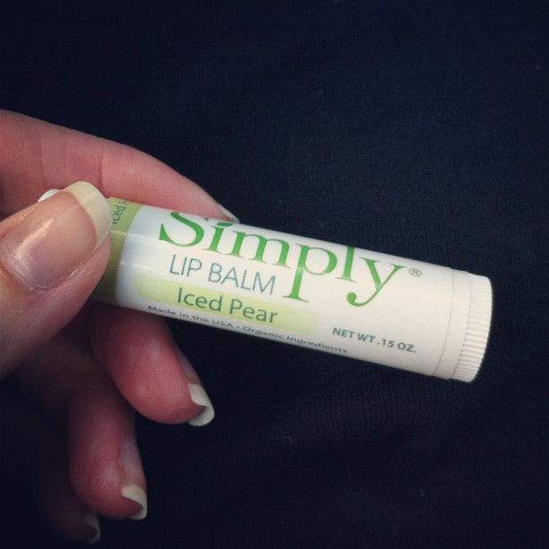 The closest thing I have to #fruit #icedpear #simplylipbalm #marchphotoaday #day2