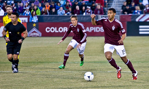 Rapids vs. Crew 2012 Andre Akpan and Wells Thompson by CE's Photography