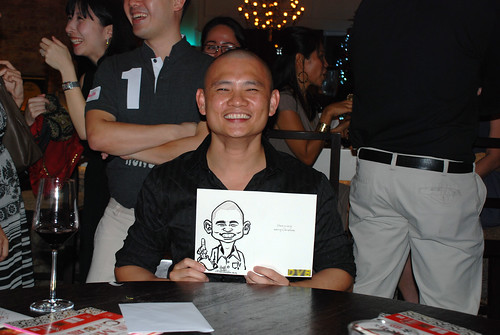 caricature live sketching for DVB Christmas party - 9