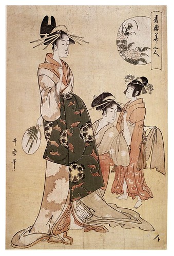 023-Una cortesana con sus aprendizas-Kitagawa Utamaro- © The Trustees of the British Museum