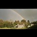 My home and a rainbow, Bronwydd Arms, Wales