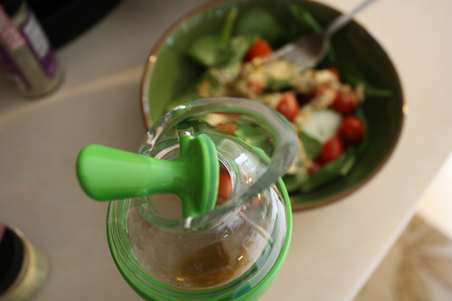 top pouring feature OXO salad dressing shaker