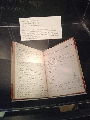 Edwin Hubble's logbook for 100-inch Mt. Wilson telescope