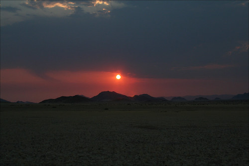 Sundowner, Naukluft Mountains, Namibia.  Best on black.