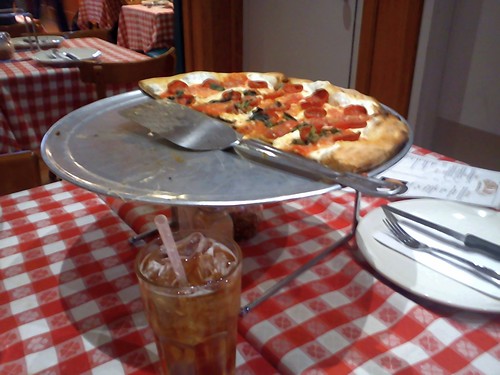 Grimaldi's Pepperoni Pizza and Cream Soda New York