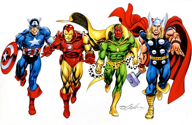 The Avengers illustration by Neal Adams