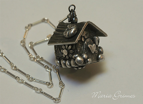 Fairy House Fine Silver Necklace