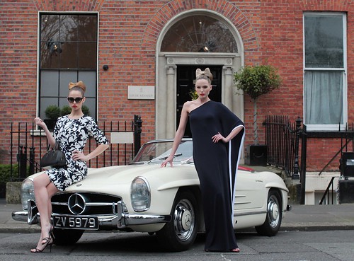  Irish models Sarah Morrissey and Thalia Heffernan today showcased Louise 
