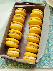 Coffee Macs With Dark Chocolate Ganache Filling  Click To Get Recipes & Ingredients 