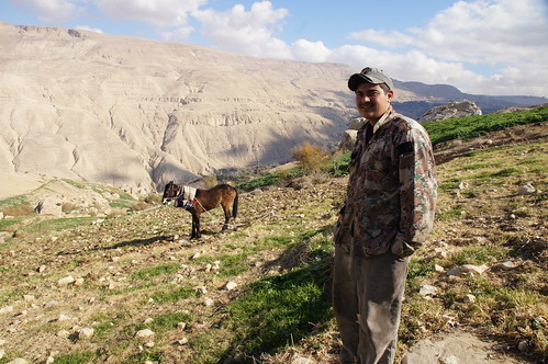 Shepherd with mule by CharlesFred