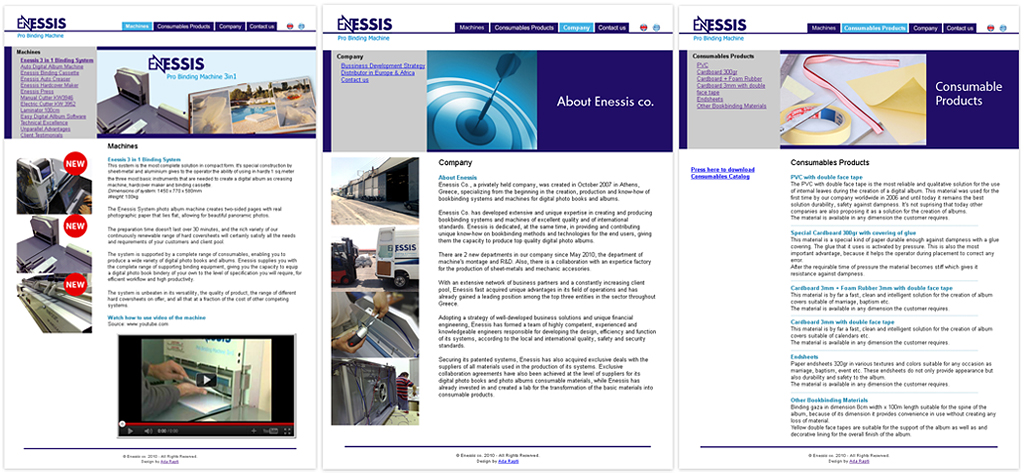 Enessis-webpages