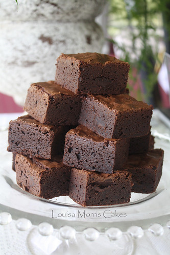 Double chocolate brownies by Louisa Morris Cakes