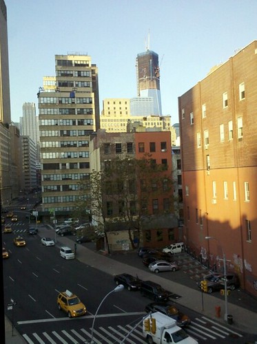 View from one of our windows. That's the new World Trade Center in the upper right.