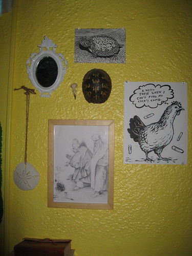 Chicken Drawing we won from Cannonball Press by devising the winning caption.