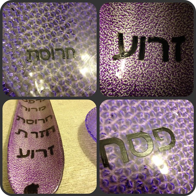 seder plate after painting