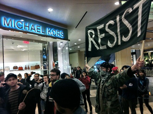 Occupying Westfield mall few minutes ago #occupysf #ftp #oo #ows