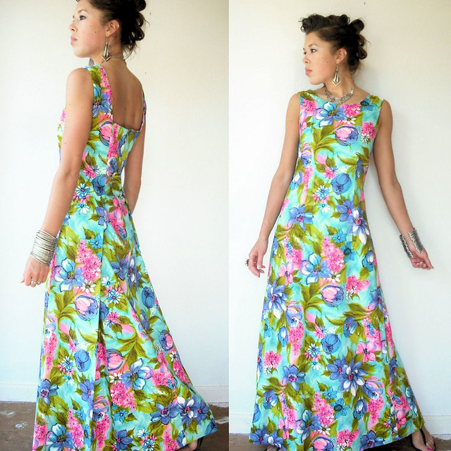 floral hawaiian dress