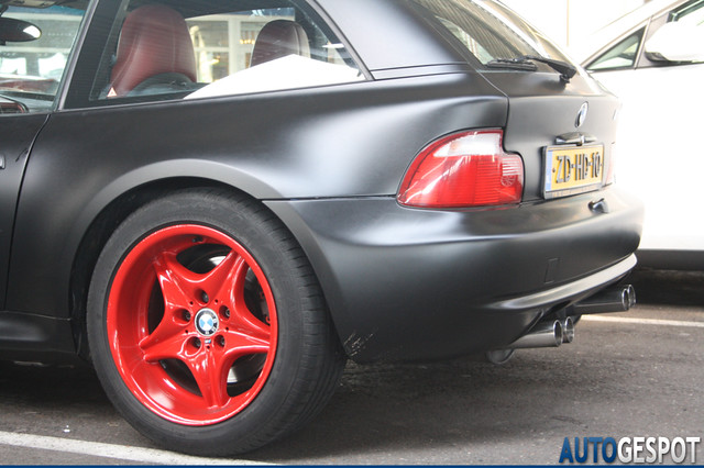 S50B32 M Coupe | Matte Black Vinyl | Imola/Black | Red Powder Coated Wheels