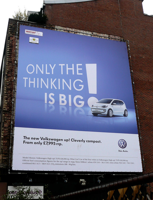 Volkswagen Up Car Advertisement Clerkenwell Road EC1
