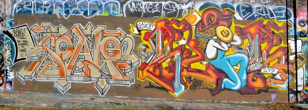 SCALE, BLER, Graffiti, the yard, Oakland, 