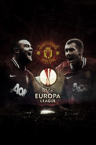 Manchester United iPhone Wallpaper UEFA Europa League ver.