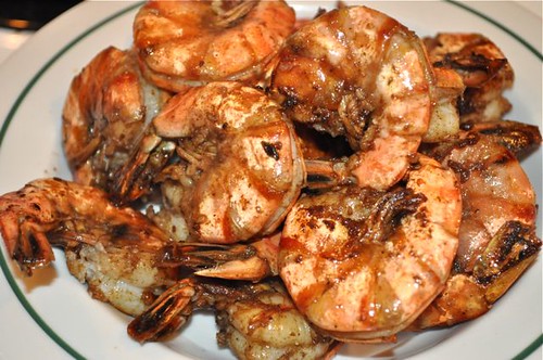 shrimp, grapefruit, scallions & garlic 20