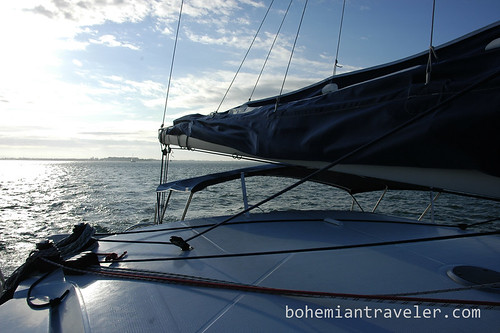 sailing off La Rochelle Fance