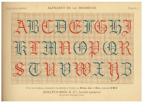 005--Alphabet de la Brodeuse1932- Thérèse de Dillmont