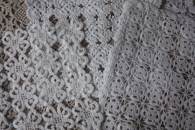 vintage crochet doilies