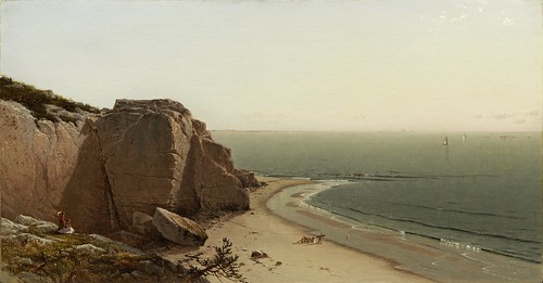 Alfred Thompson Bricher - Quiet Day near Manchester [1873] by Gandalf's Gallery