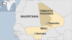 Map of key areas in Mali affected by the civil war. The regional ECOWAS grouping is trying to mediate the conflict between the MNLA and Bamako. by Pan-African News Wire File Photos