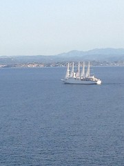 From Bonifacio, Club Med in the foreground, Sardinia in the background