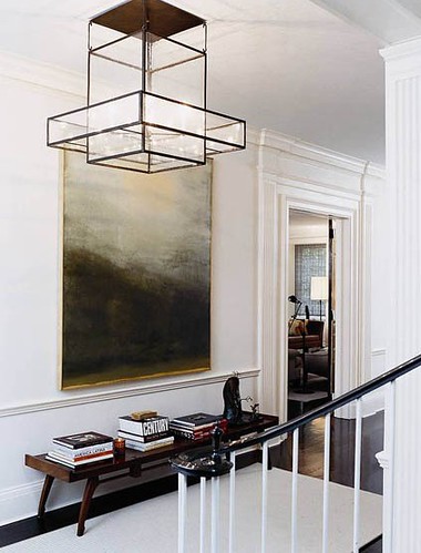 Thom Filicia faceted pendant hall