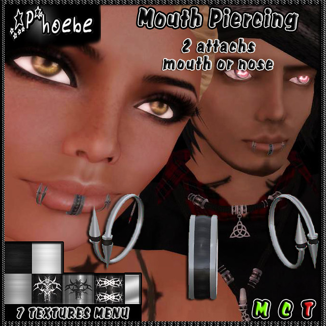 *P* Spikes Mouth Piercing - $55L Offer