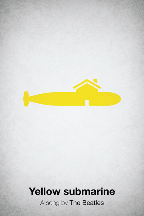 Pictogramas da música Yellow Submarine