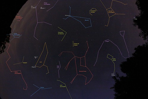 Photo de nuit - prise par Mojo Jojo avec les constellations