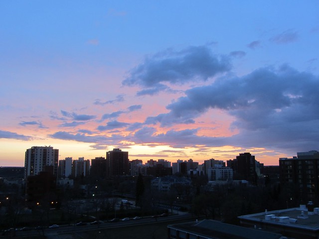 Sunset in Edmonton