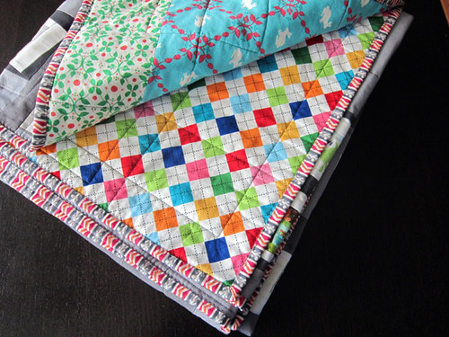 Remix Argyle and Modern Whimsy backings