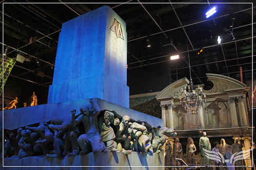 The Establishing Shot: The Making of Harry Potter Tour - Interior Sets Ministry of Magic Magic is might statue 58 crushed Muggles by Craig Grobler