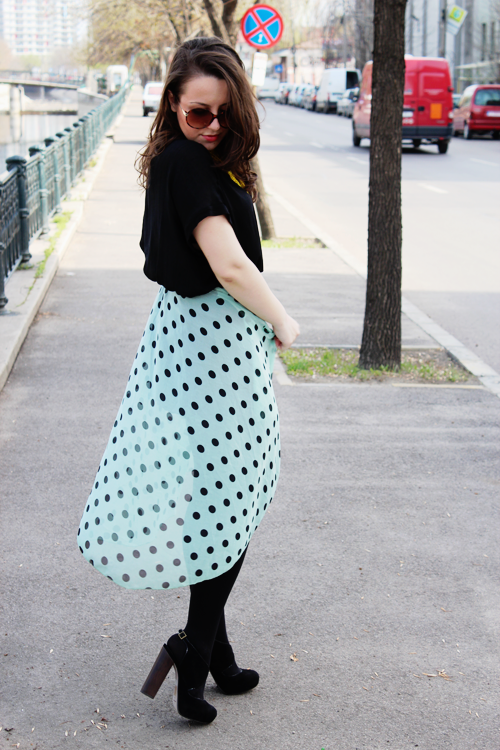 dotted skirt