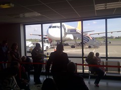 Easyjet plane from gate 18 Belfast International