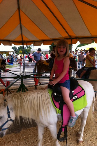 Catie on a pony ride