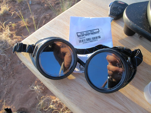 Canyon de Chelly National Monument: Welding goggles with number 14 lenses