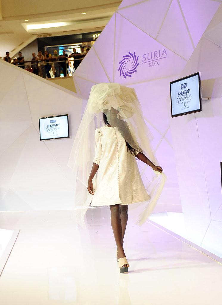Eva Lopa of South Sudan walked the runway wearing Rico Rinaldi's dress during the Creativity in Motion fashion show at Suria KLCC.JPG