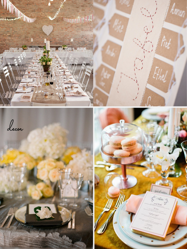 Gold and pink table setting Events in the City
