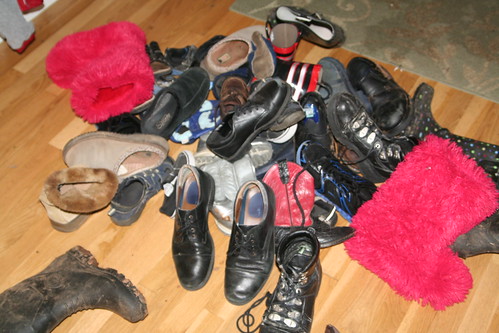 Leprechaun Trick: Huge Pile of Shoes!