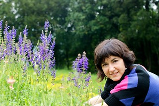 Me in the purple field