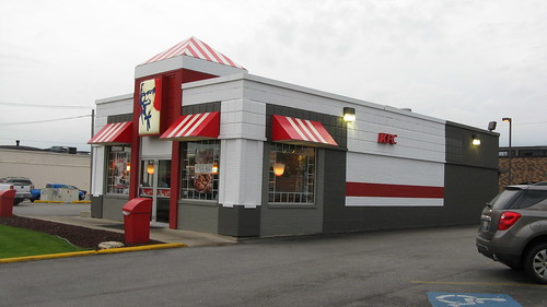 The local Kentucky Fried Chicken take out restaurant on South Harlem Avenue and West 91st Street.  Bridgeview Illinois. Saturday, May 12th, 2012. by Eddie from Chicago